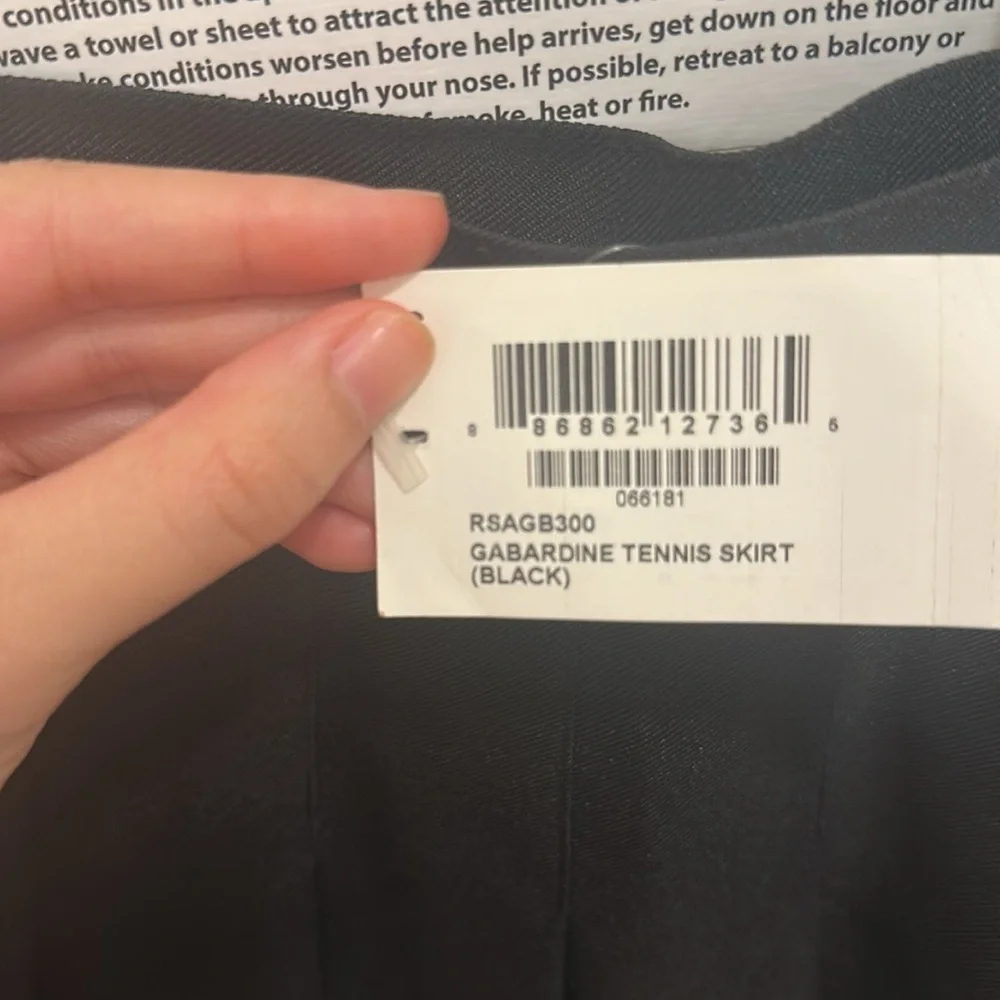 American Apparel Black Pleated Tennis Mini Skirt - Picture 4 of 4